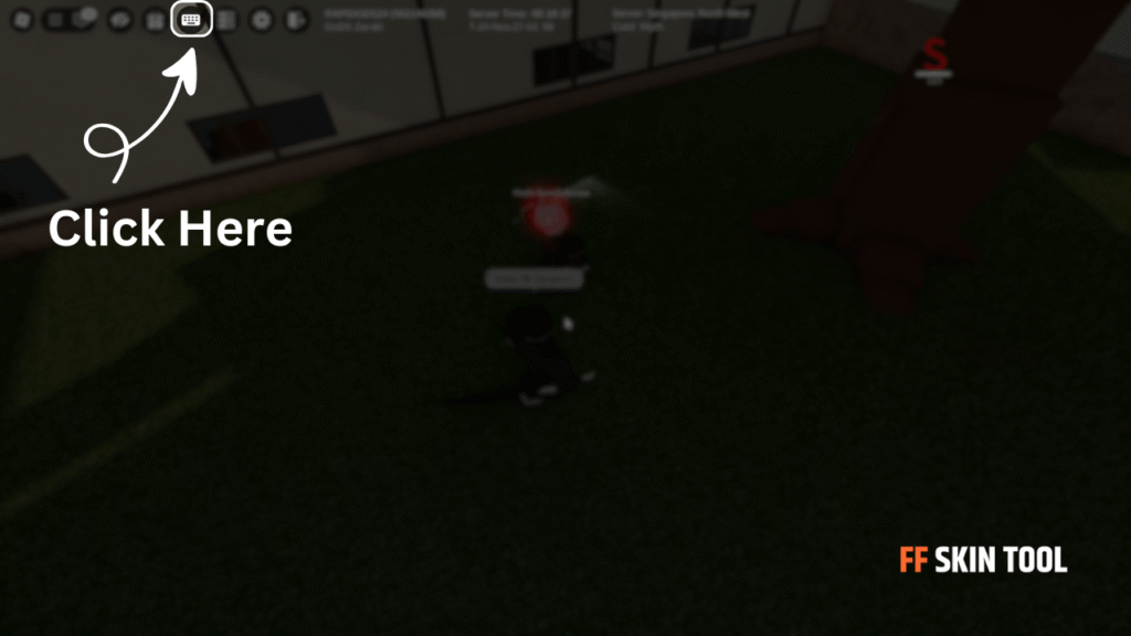 Click on Gear in Type Soul Game