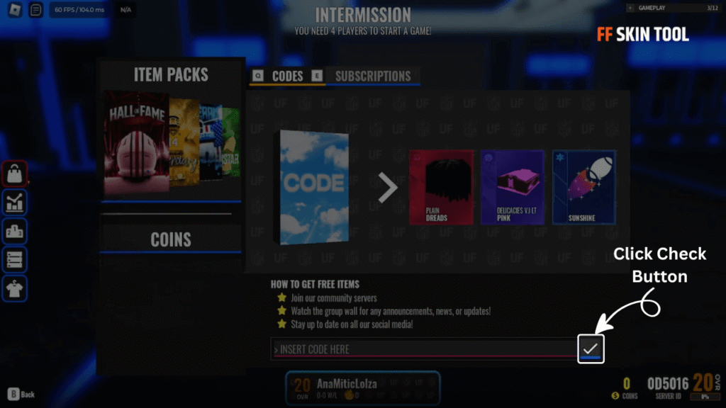 click check button and claim your reward