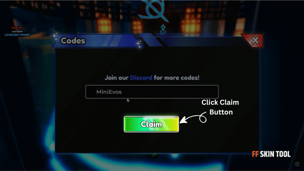 click claim and claim your reward