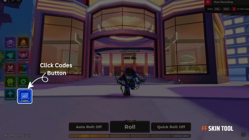 click code button and enter anime card battle codes