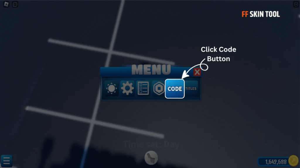 click code button and enter fireworks playground codes