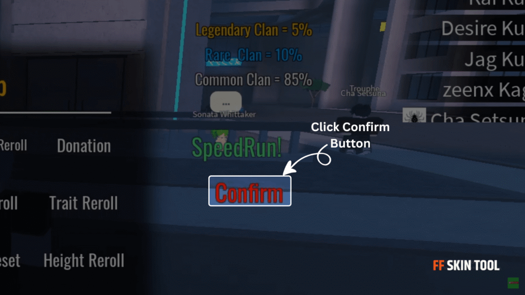 click confirm button and enjoy your reward