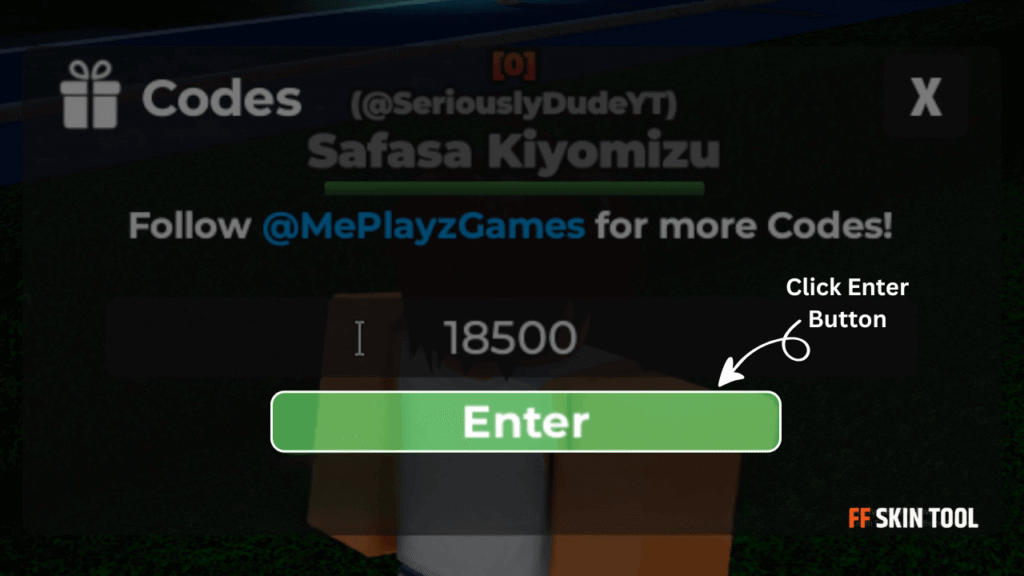 click enter button and claim your rewards