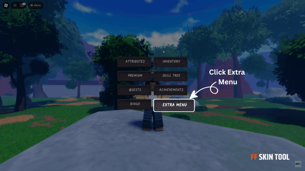 click extra menu and select codes button