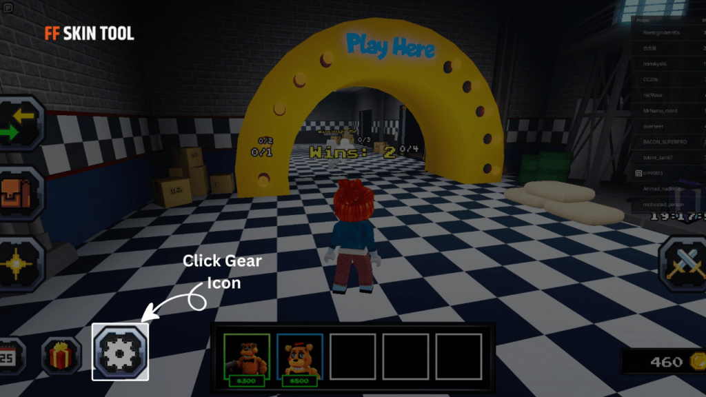 click gear icon and enter code