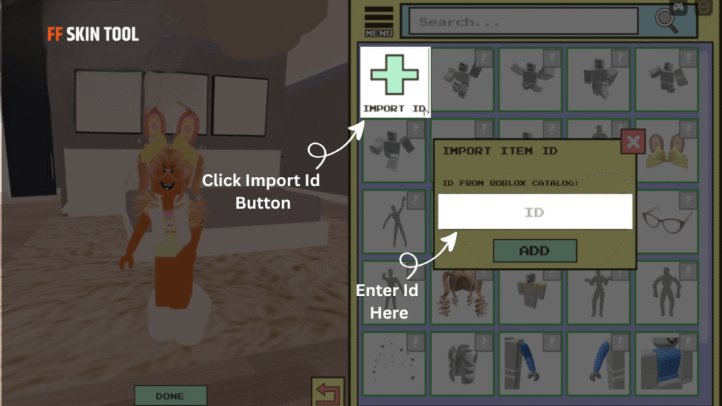 click import id and enter berry avenue codes
