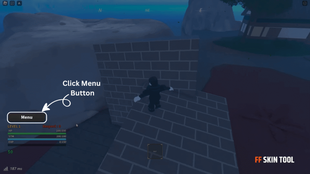 click menu button and select gift icon