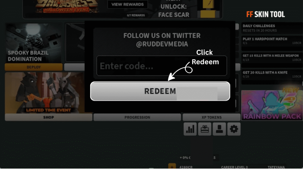 click redeem and claim your reward