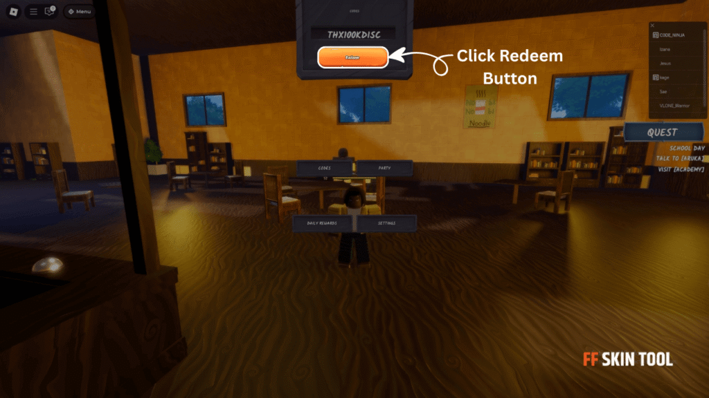 click redeem button and claim your rewards