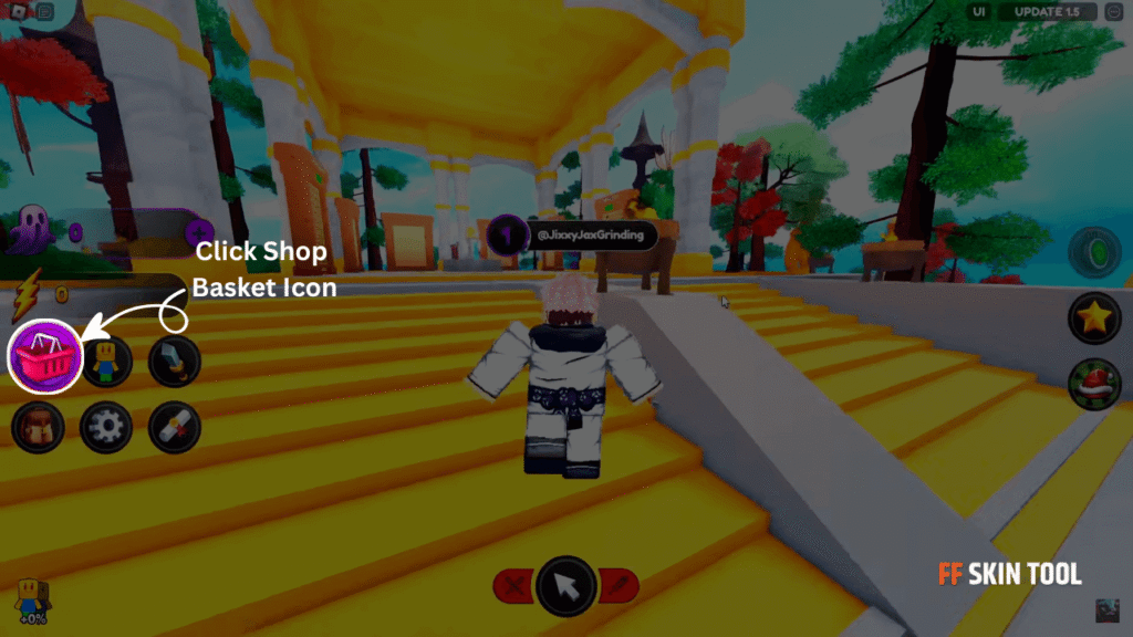 click shop basket icon and select codes button