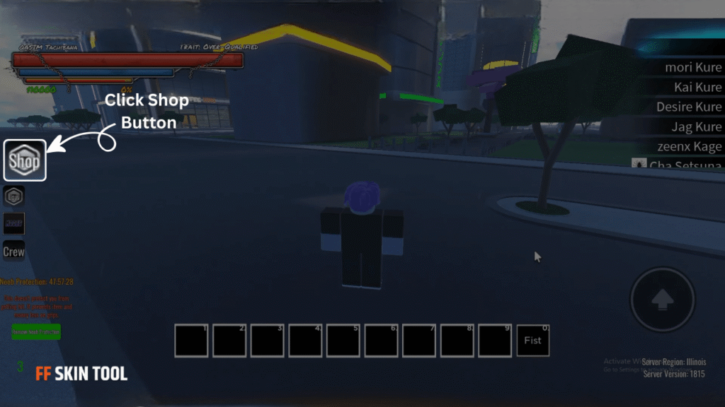 click shop button and enter roadman odyssey codes