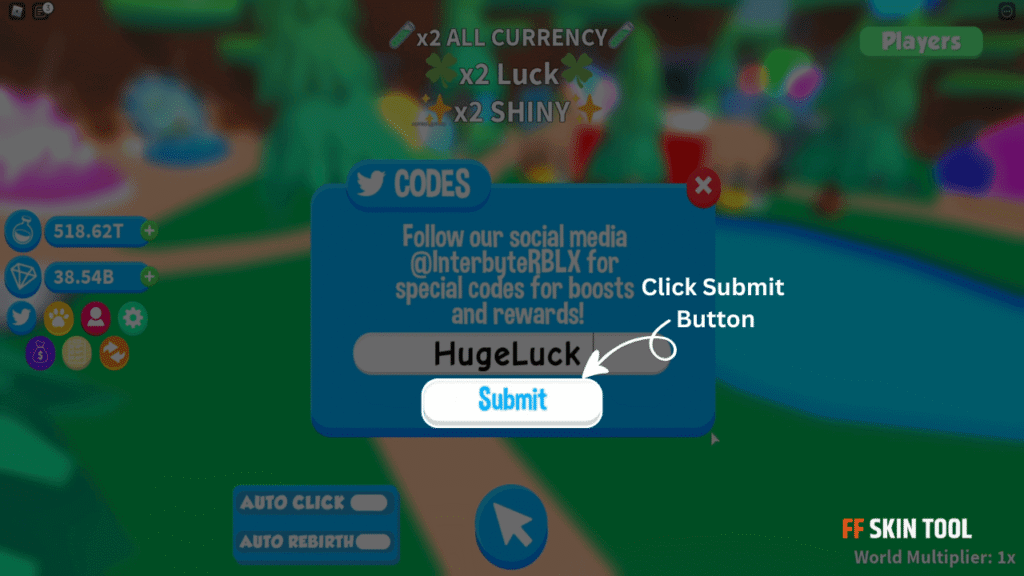 click submit button and claim your rewards