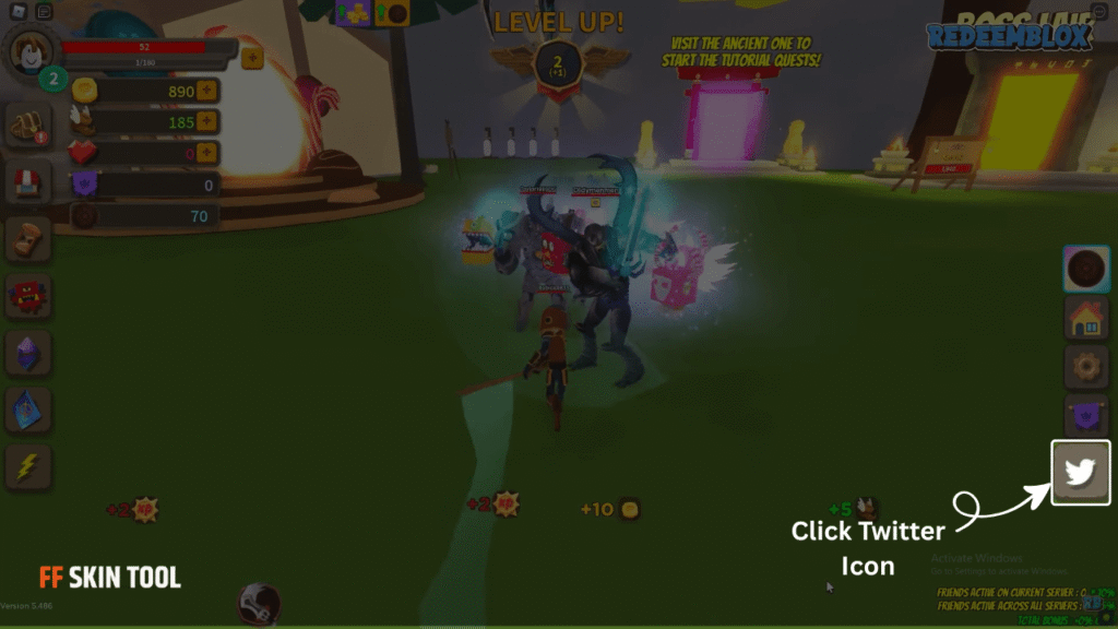click twitter icon and enter code