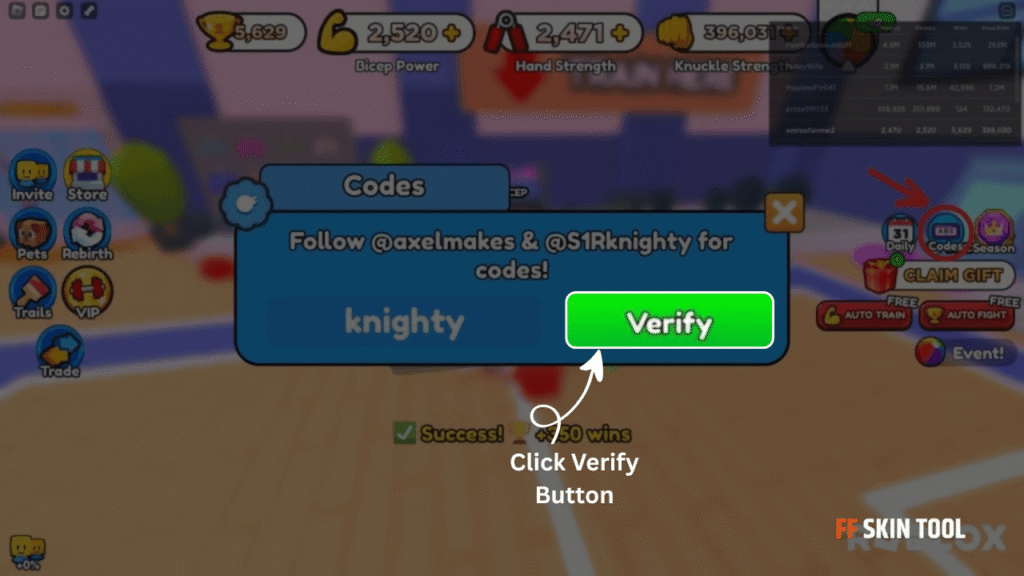 click verify button and claim your reward