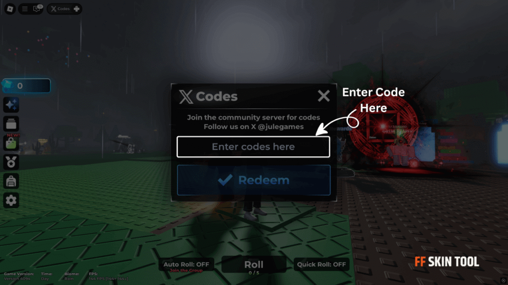 enter jule's rng code