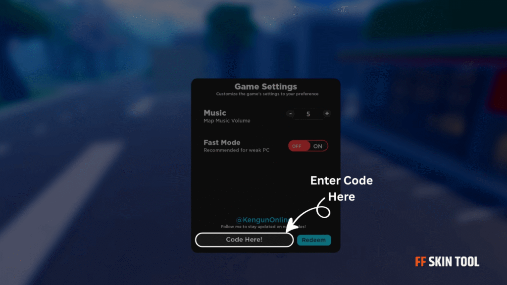 enter kengun online codes