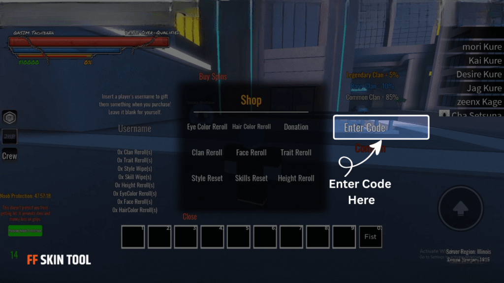 enter roadman odyssey codes