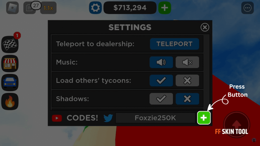press button and claim your reward